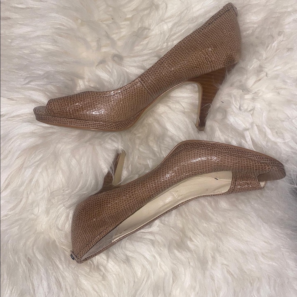 Calvin Klein snakeskin pumps